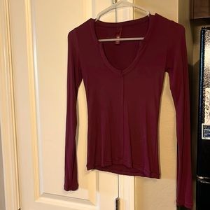 Skims- Soft, Red, Shaping long sleeve top
